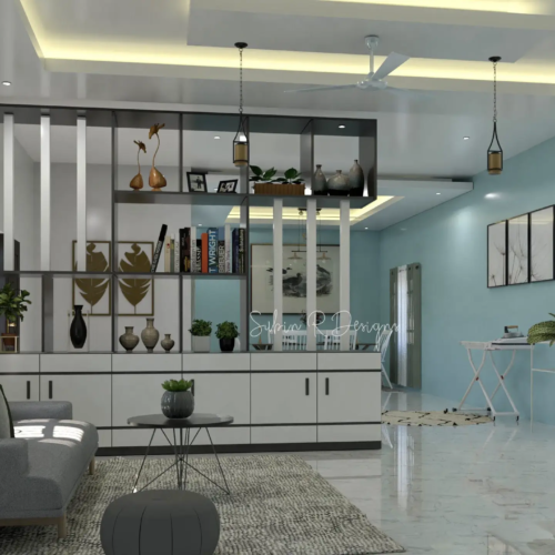 Subin Living Hall Interior Project